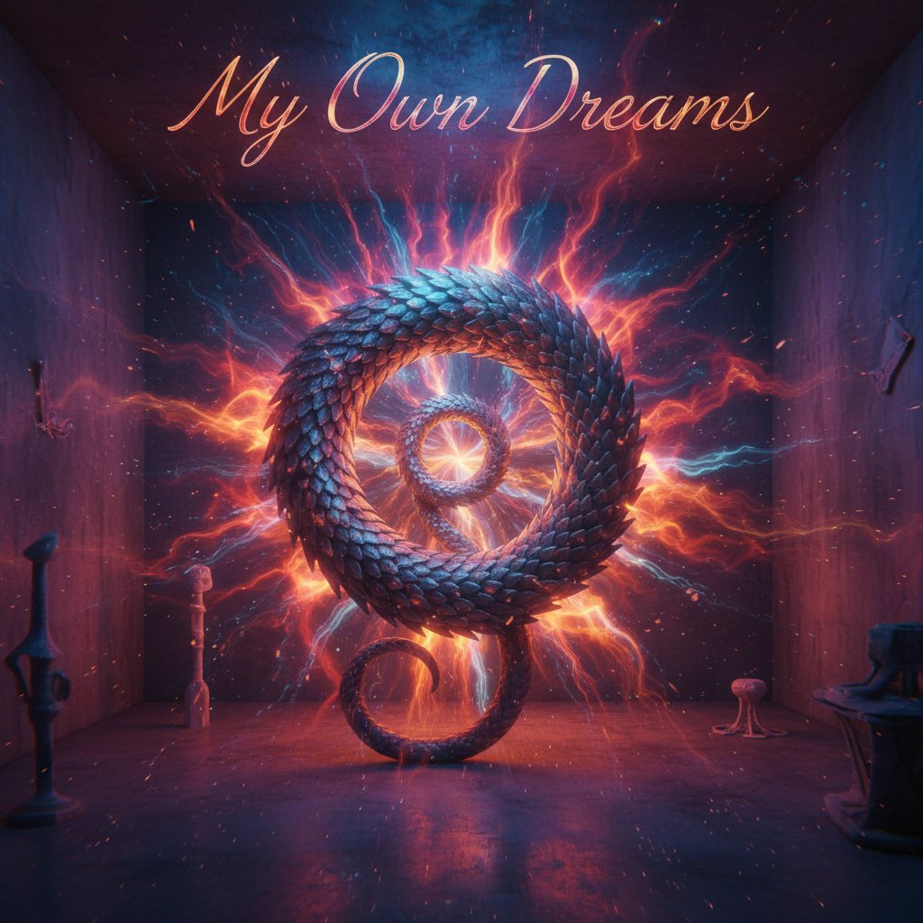 Ouroboros — serpent devouring its own tail — symbol of eternal transformation